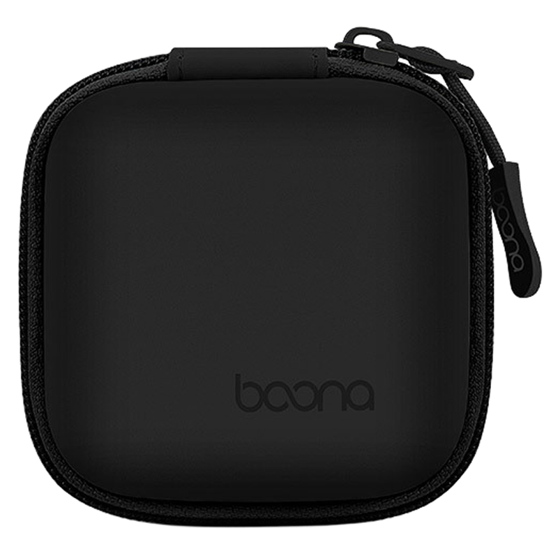 부나 휴대용 전자부품 가죽 하드 케이스 스퀘어, 블랙, 1개, 단일상품 13,090원