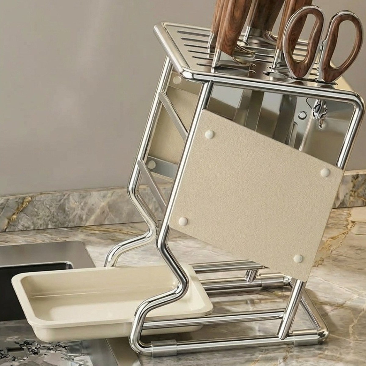 아르토 스텐 물빠짐 칼꽂이, 1개, 아이보리 20,800원