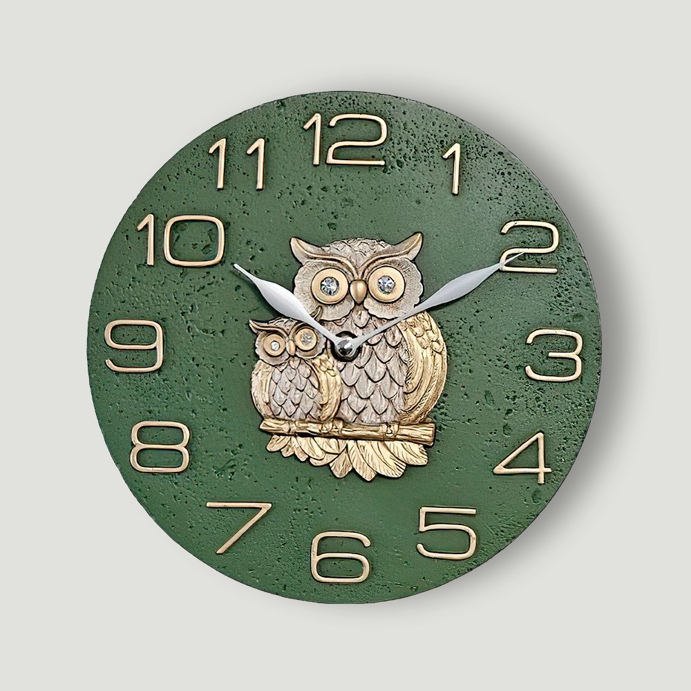 풍수에좋은 거실 인테리어 고급 디자인 부엉이 벽시계 77,000원