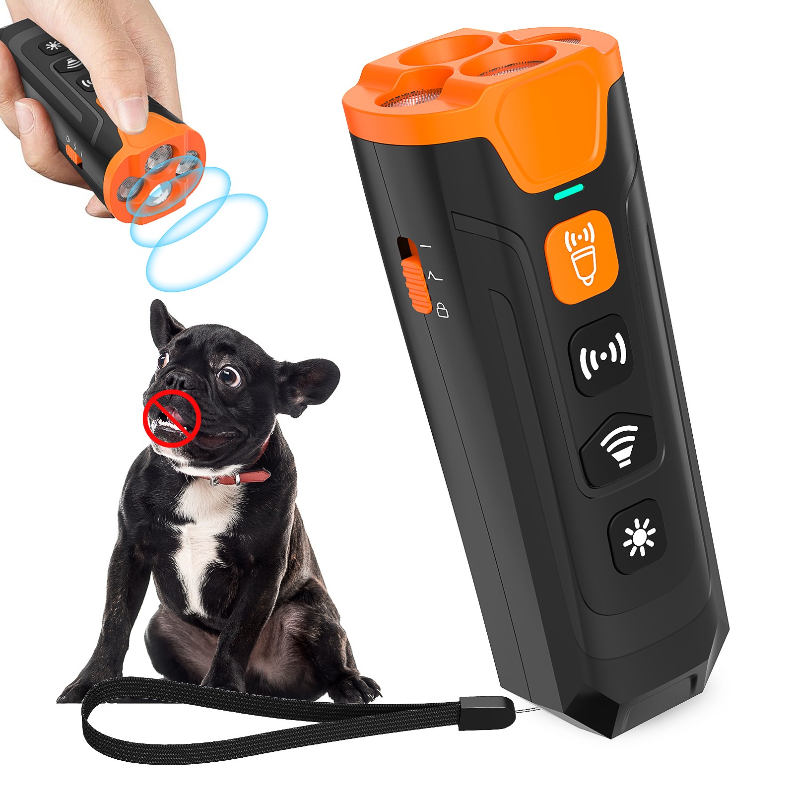 충전식 초음파 강아지 짖음방지기 애완견 반려견 훈련 용품 야생견 퇴치기 대형견 소형견 통용 46,000원
