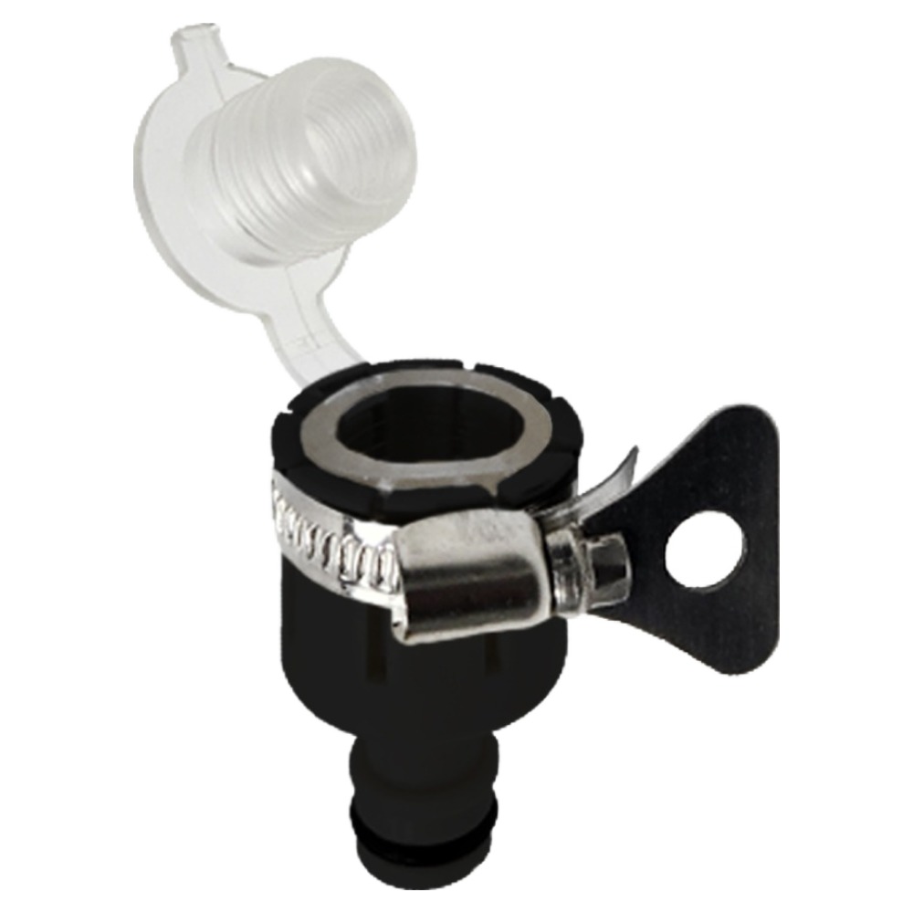 월드크린 호스 수도꼭지 연결 이중 커넥터, 1개, 블랙 4,200원