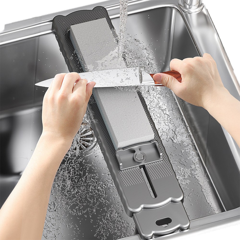 이방가치 싱크대 숫돌 칼갈이 받침대 길이 조절 고정대, 1개, 블랙, 현재가 12,700원