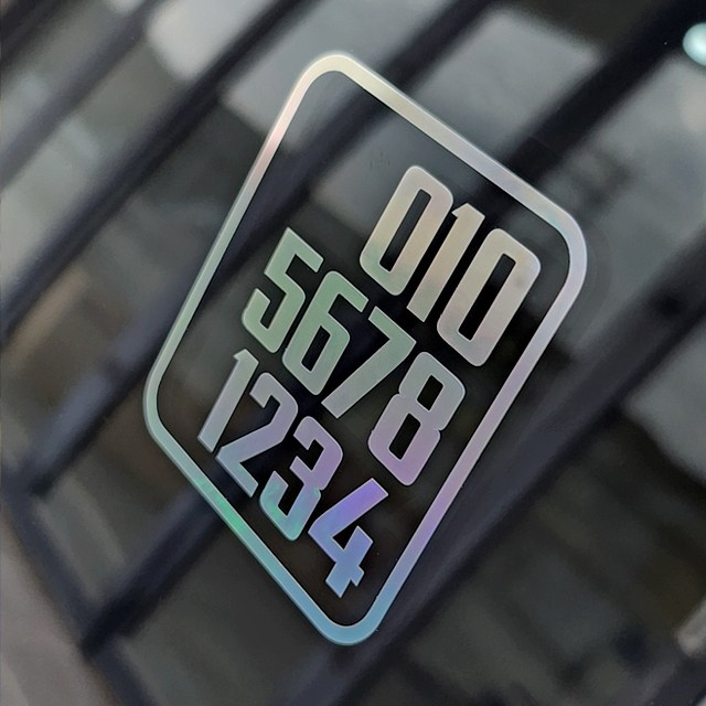 심플한 전화번호스티커 오토바이주차알림 사각형디자인 3,200원