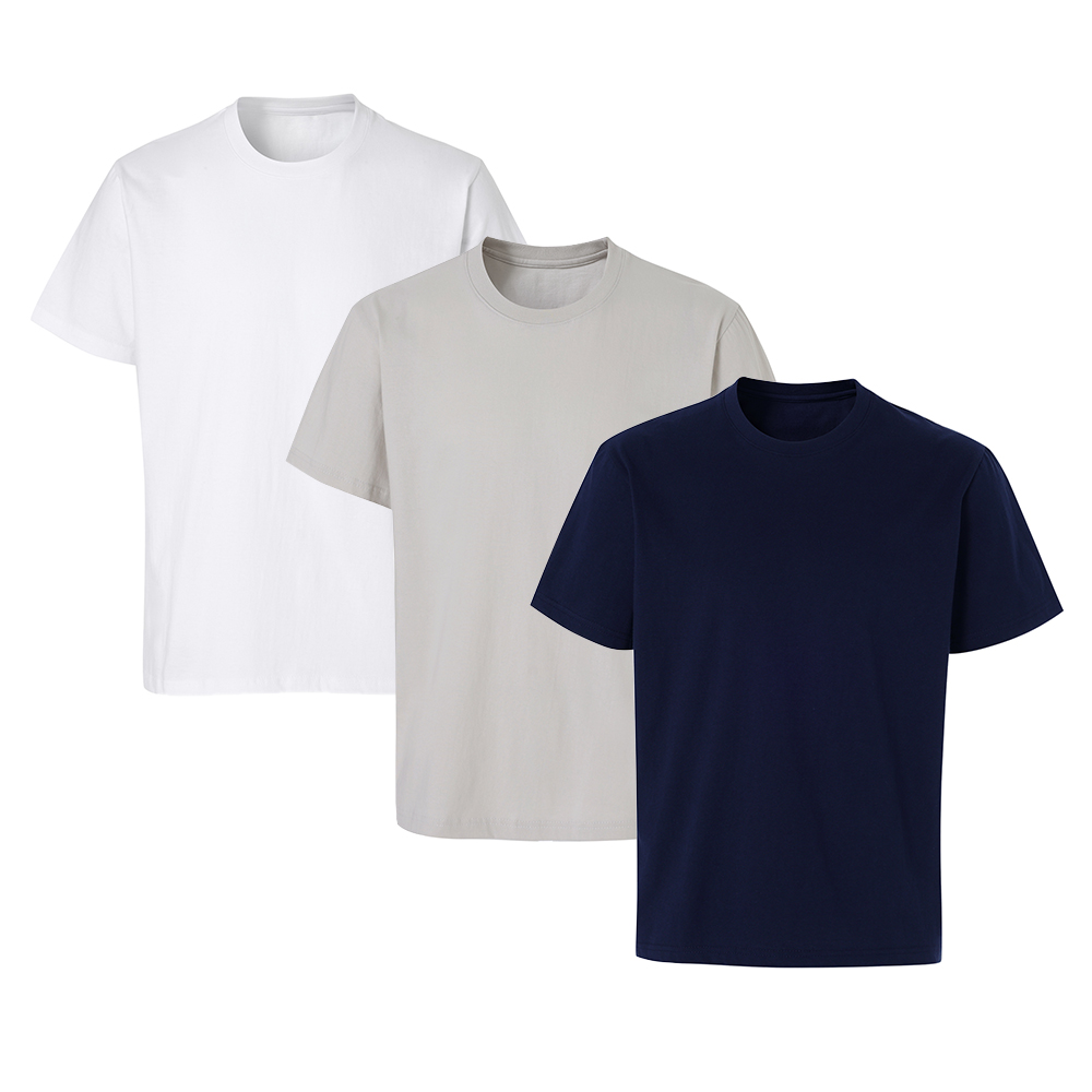 [1+1+1] 100% 순면 20수 국내생산 베이직 반팔 남녀공용 유색 라운드 무지 데일리 티셔츠 19,500원