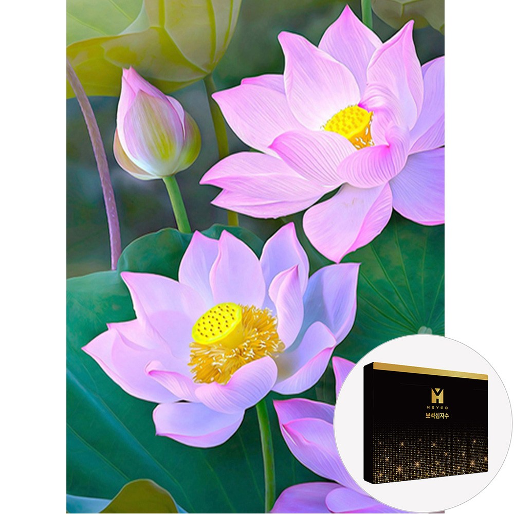 히여  DIY 보석 십자수 캔버스형 40 cm X 50 cm 해바라기 동물 풍경 시리즈 19,800원