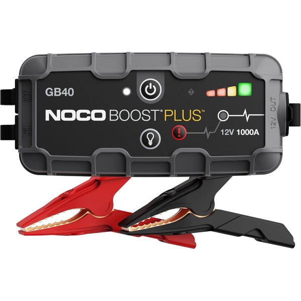 NOCO Boost GB40: 1000A 울트라세이프 점프 스타터 - 12V 리튬 배터리 부스터 팩, 휴대용 박스, 파워 뱅크 및 케이블 6.0L 가솔린 3.0L 디젤 엔진용 208,400원