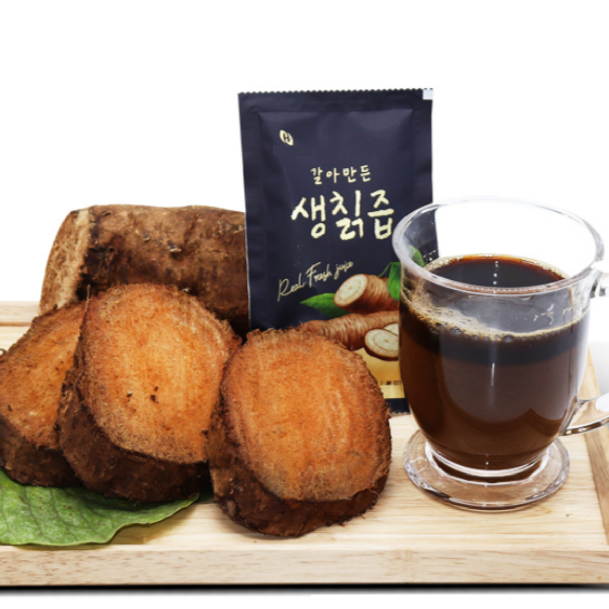 [강원약초건강원] 강원도 청정 대물 알칡 // "갈아만든 생칡즙 원액 100%" // 한박스 50팩+5팩 추가!!!, 50개, 100ml 43,900원