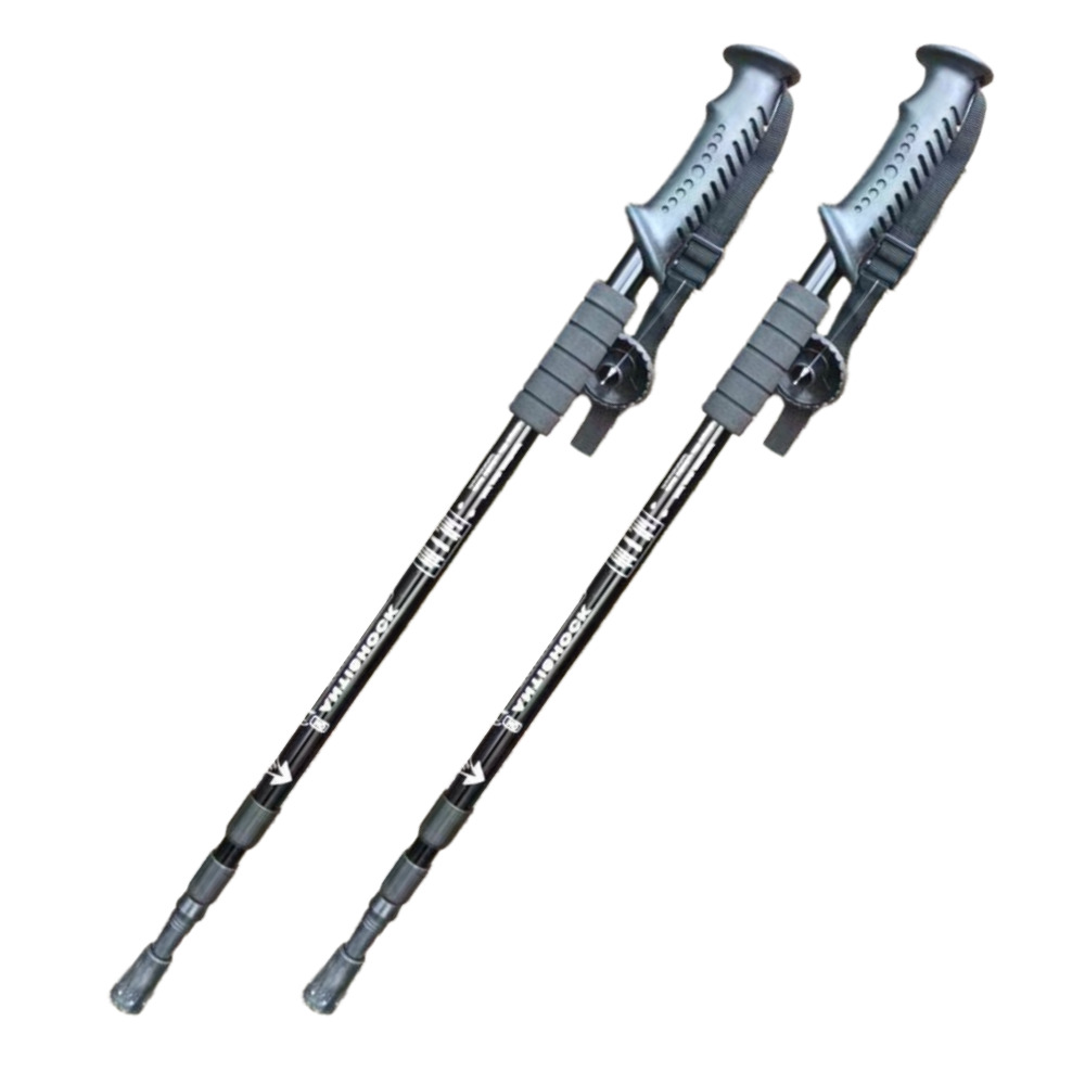 트랙온 등산스틱 초경량 두랄루민 2개 세트, 블랙, 1세트 35,800원