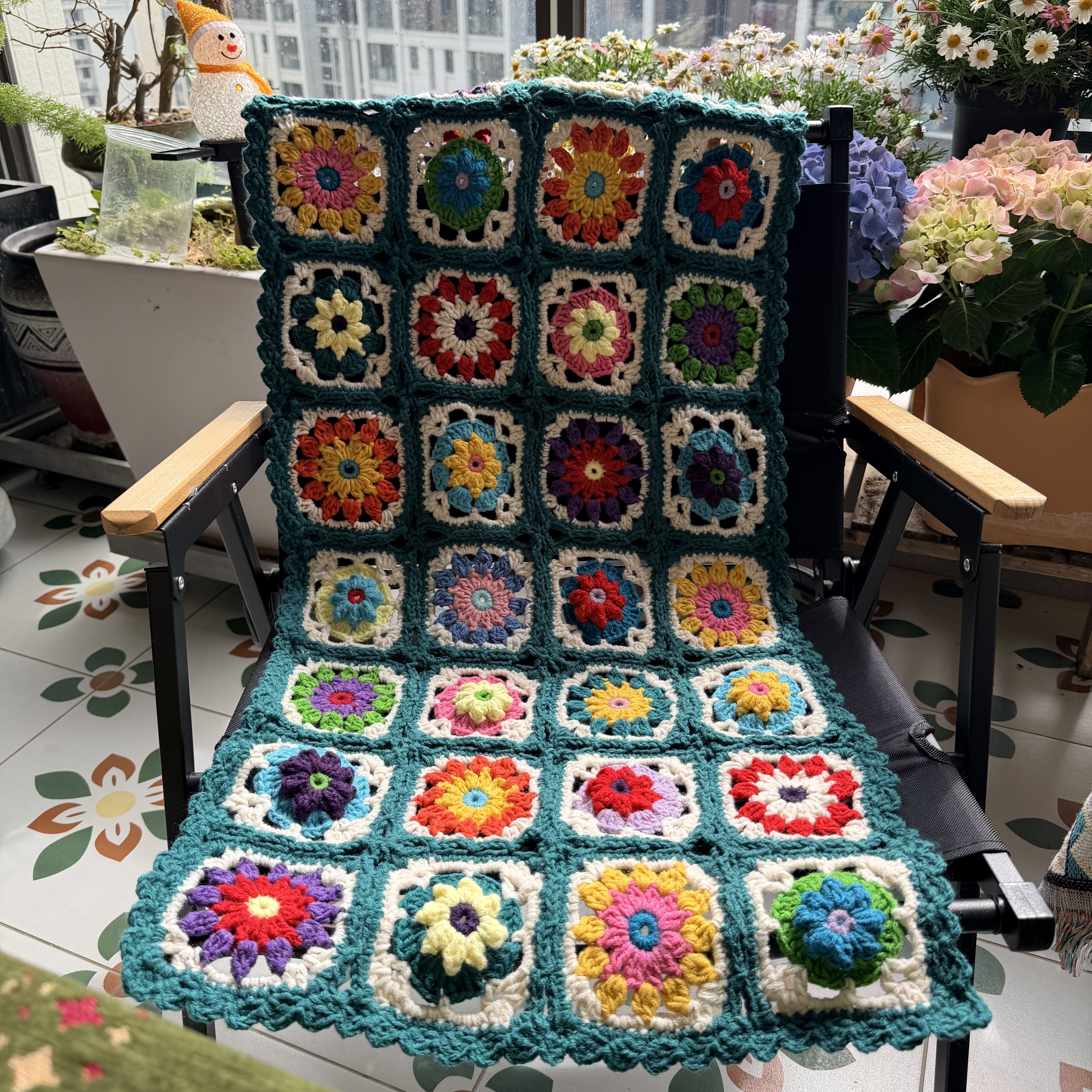 Hblanket 수제 코바늘 담요 빈티지 감성 인테리어 블랭킷120X80 39,500원