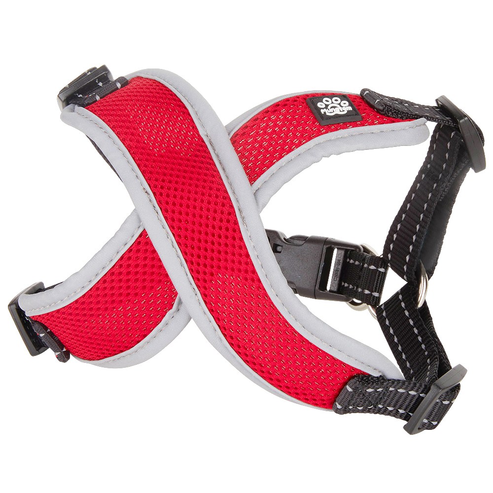[1+1] 멍템 빛반사 강아지 X-하네스, [1+1]레드 15,900원