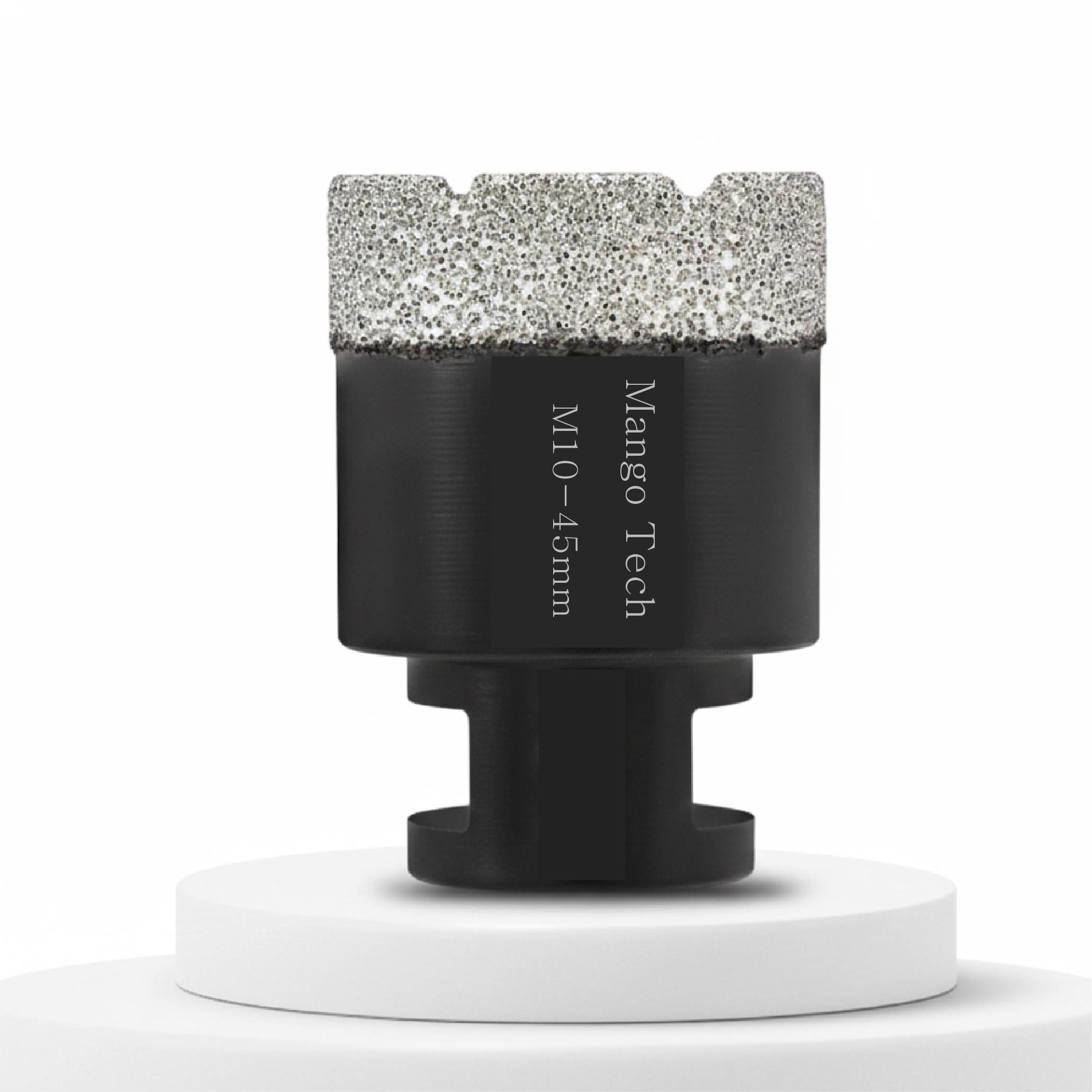 망고테크 그라인더용 다이아몬드 홀쏘 45mm 타일 구멍 기리 임팩용아답터포함 유리 포세린 대리석 도자기 융착 코어 비트 홀커터 홀소, 1개 31,900원
