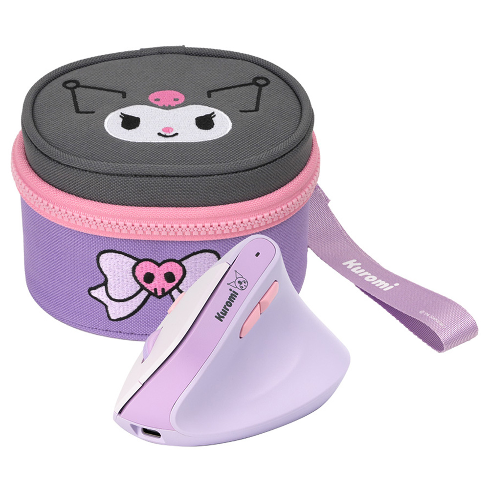 로이체 산리오 저소음 버티컬 충전식 무선 마우스 + 파우치 세트 SAN-VMS-B-KU 48,900원