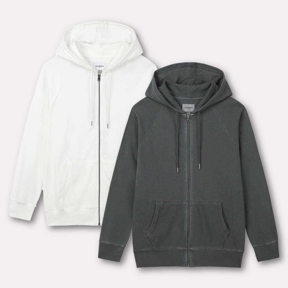 피그먼트 오버핏 프리미엄 워싱 후드 집업 13,900원