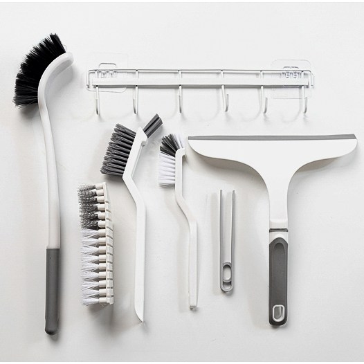 모던라움 욕실 화장실 청소솔 세트 7종 다용도 스퀴지 고리포함 청소 도구, 1세트, 화이트 16,500원