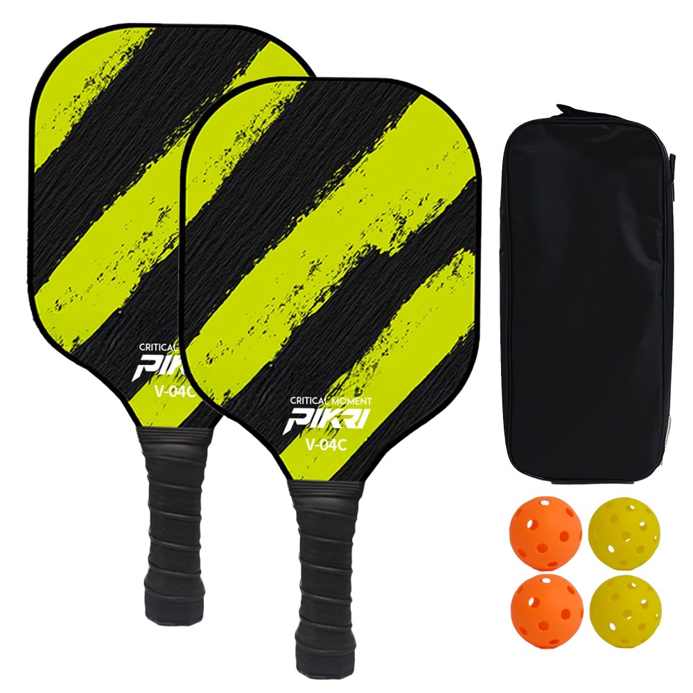 V04C 피클볼 세트 USAPA 유리섬유 라켓 초보 입문 대회용, 2개, 그린 32,000원
