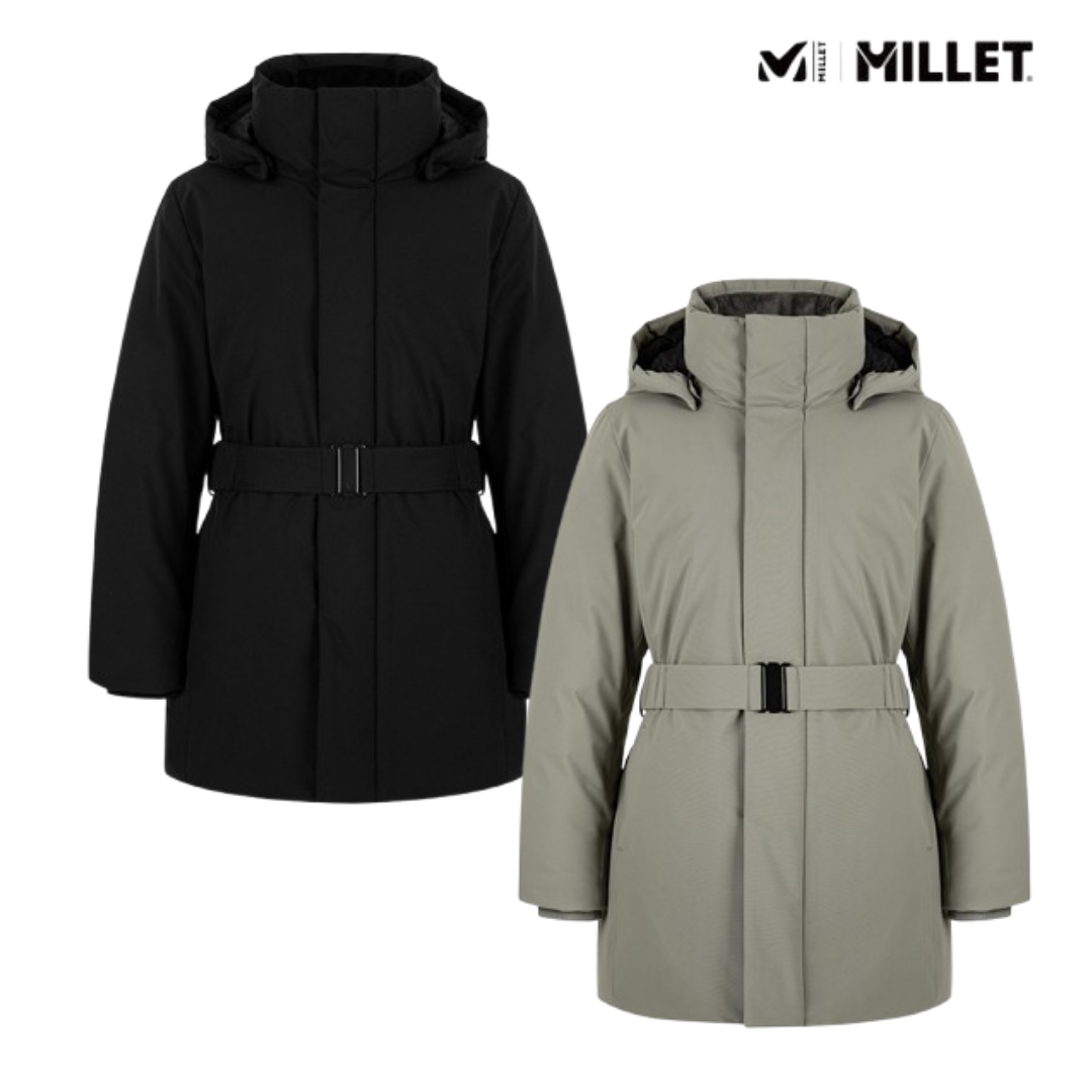 밀레 여성 중기장 벨트 중량점퍼 겨울 코트 에베레스트 K2 한라산 215,000원