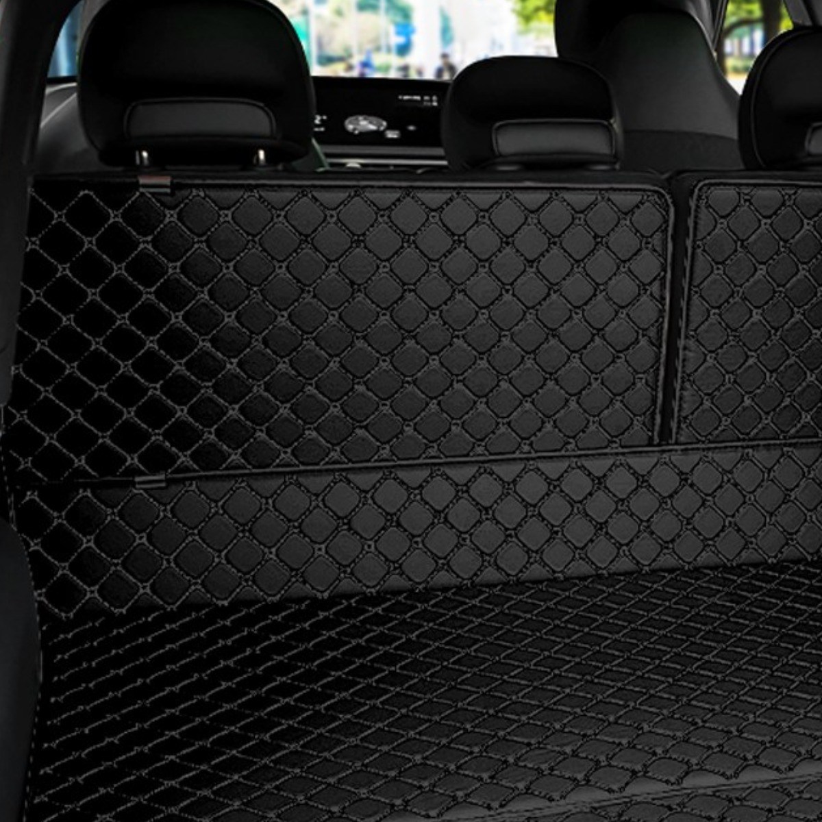 더뉴 EV6 페이스리프트 트렁크매트 가죽 퀼팅 트렁크 차박 매트 롱레인지 용품, 더뉴 EV6 페이스리프트 69,000원