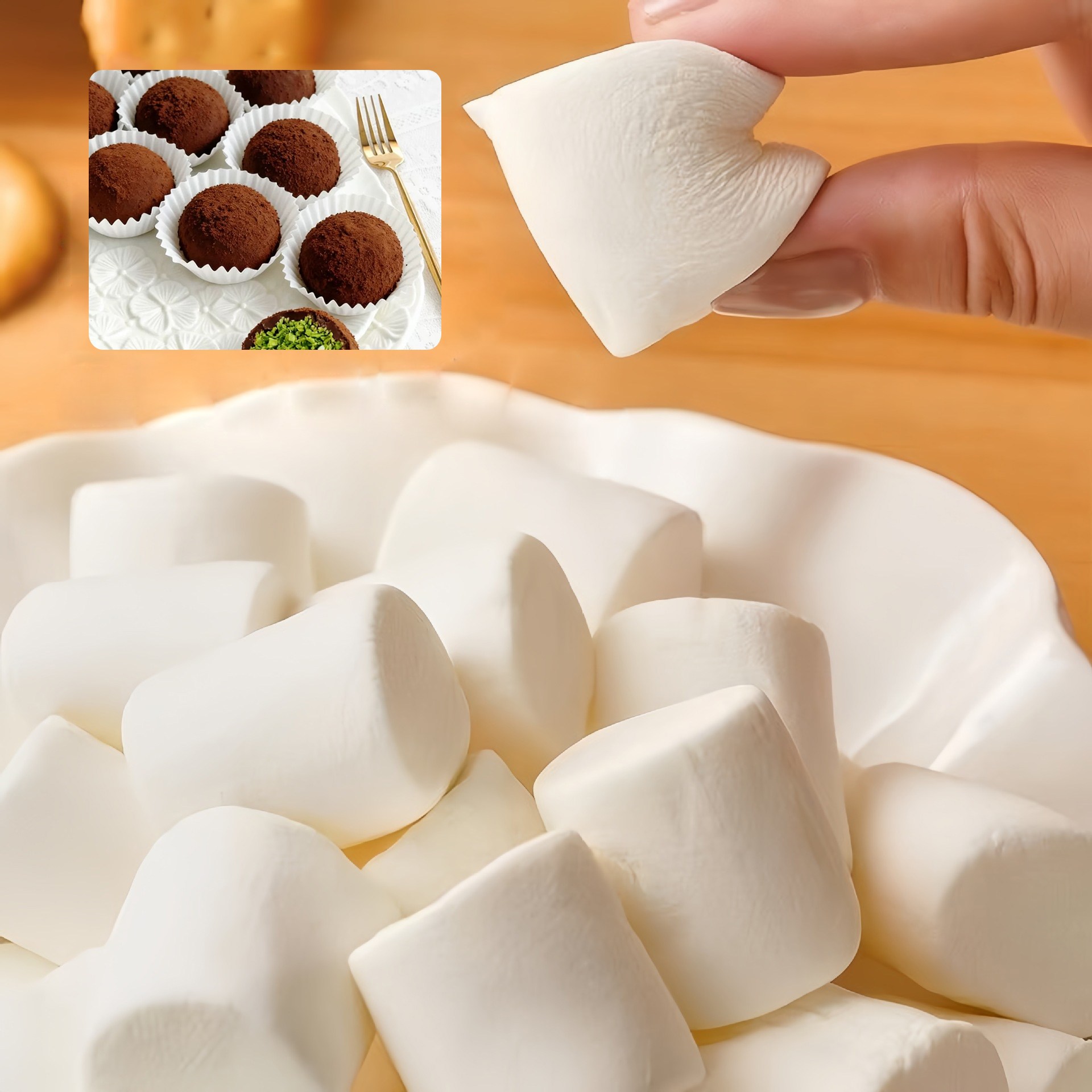 이슬빛 무첨가 스물 솜사탕 500g 간식 마시멜로우 두바이 쫀든쿠키 원재료 솜사탕구이, 1개, 500g 16,900원