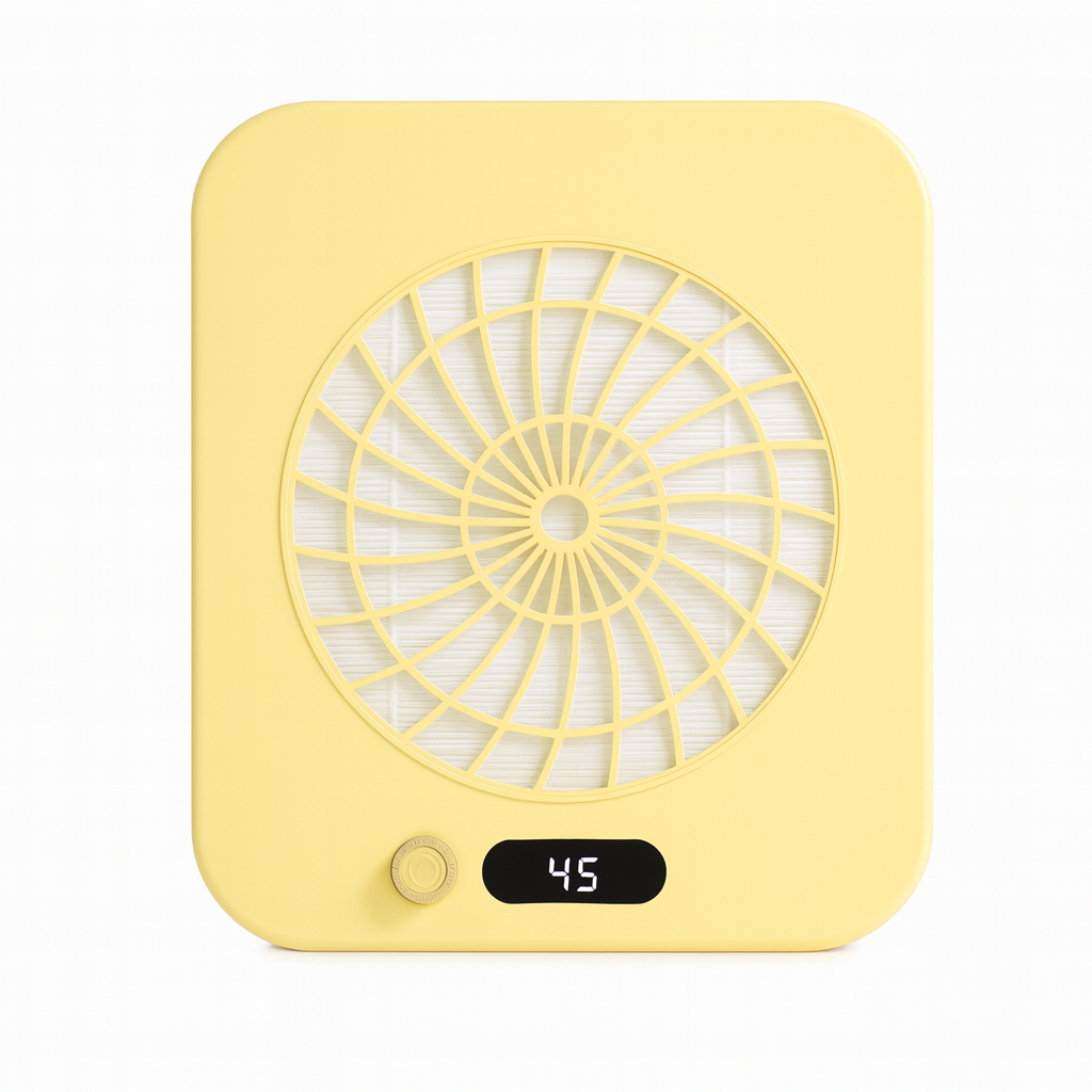 브리즈캐처 저소음 네일흡진기 고출력 파워 조절 네일샵 네일램프 젤네일 네일아트, 1개, 옐로우 74,000원