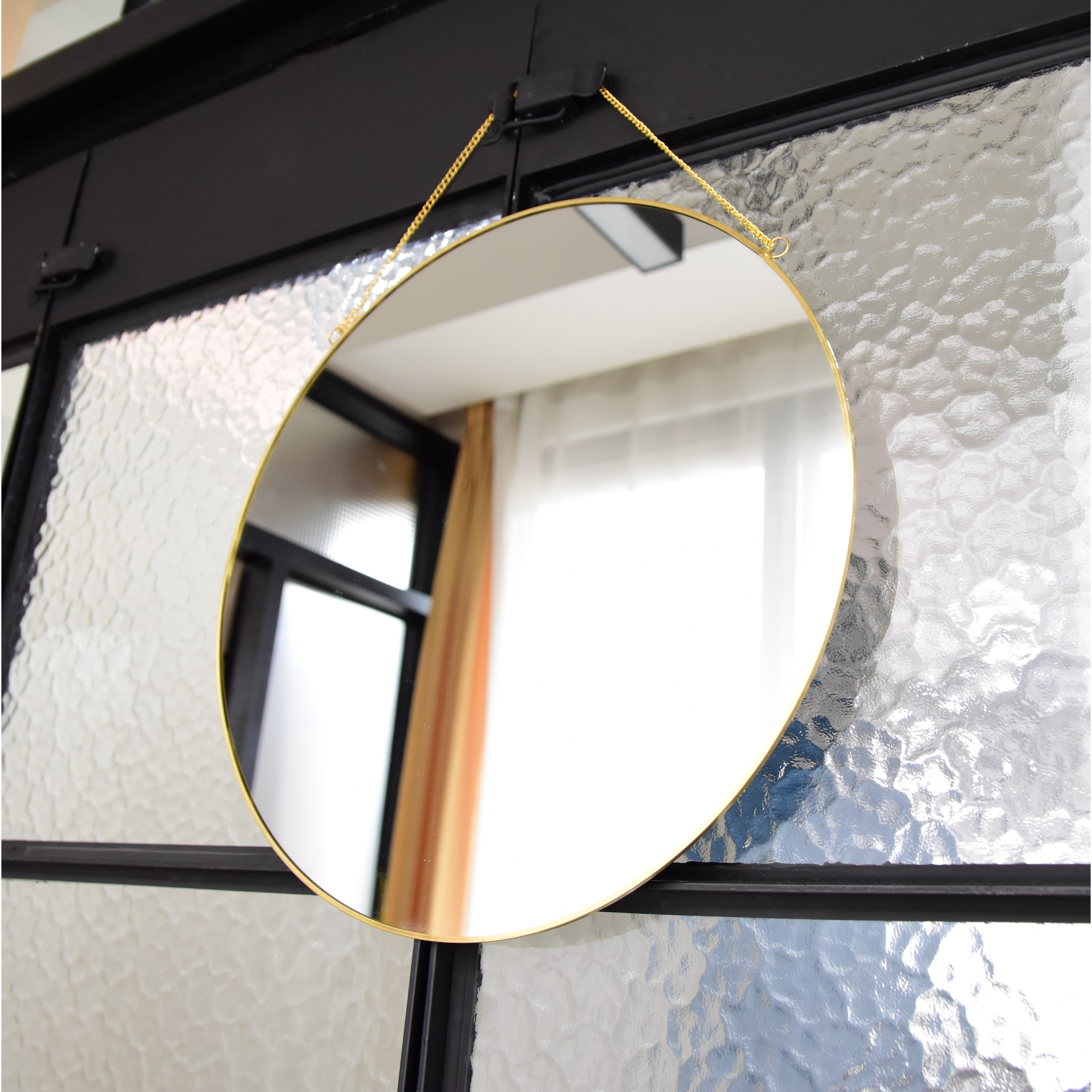 하주글로벌 꼭꼬핀 무료40cm 골드프레임 육각, 원형 벽거울 19,900원