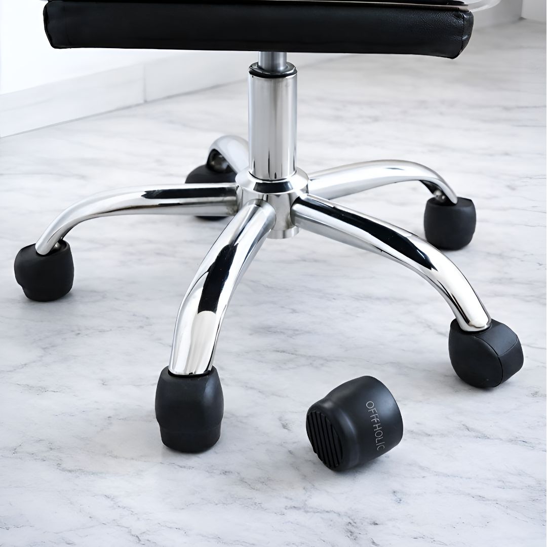 OFFHOLIC 의자바퀴 고정캡 소음방지 밀림방지, 6개, 블랙 10,000원