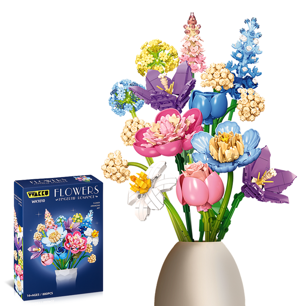 Wakku 보태니컬  꽃다발 블럭세트 레고호환블록 힐링선물 Pcs880 41,400원