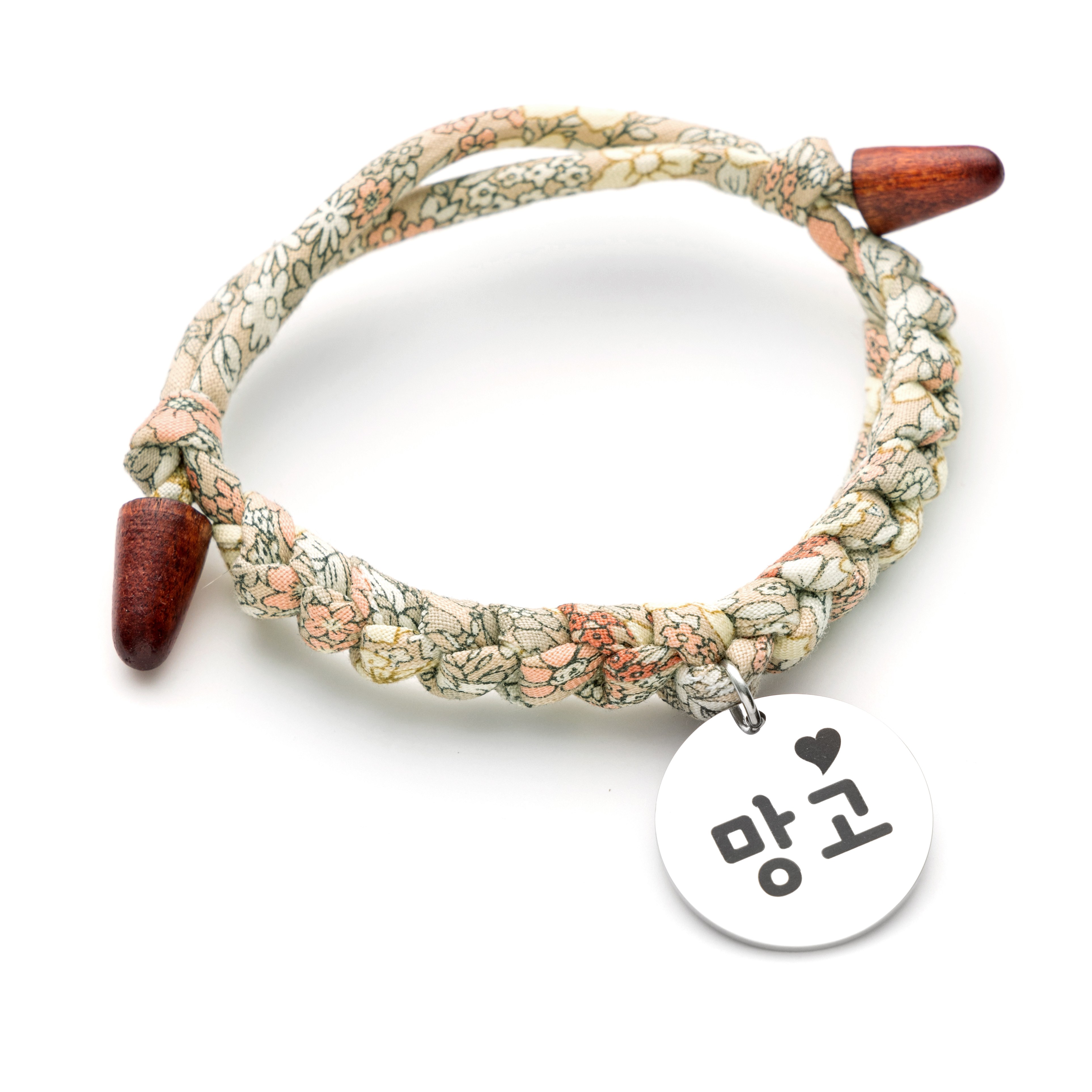 강아지 고양이 반려동물 목걸이 이름표 인식표, 1개, 068.플로럴-베이지 14,900원