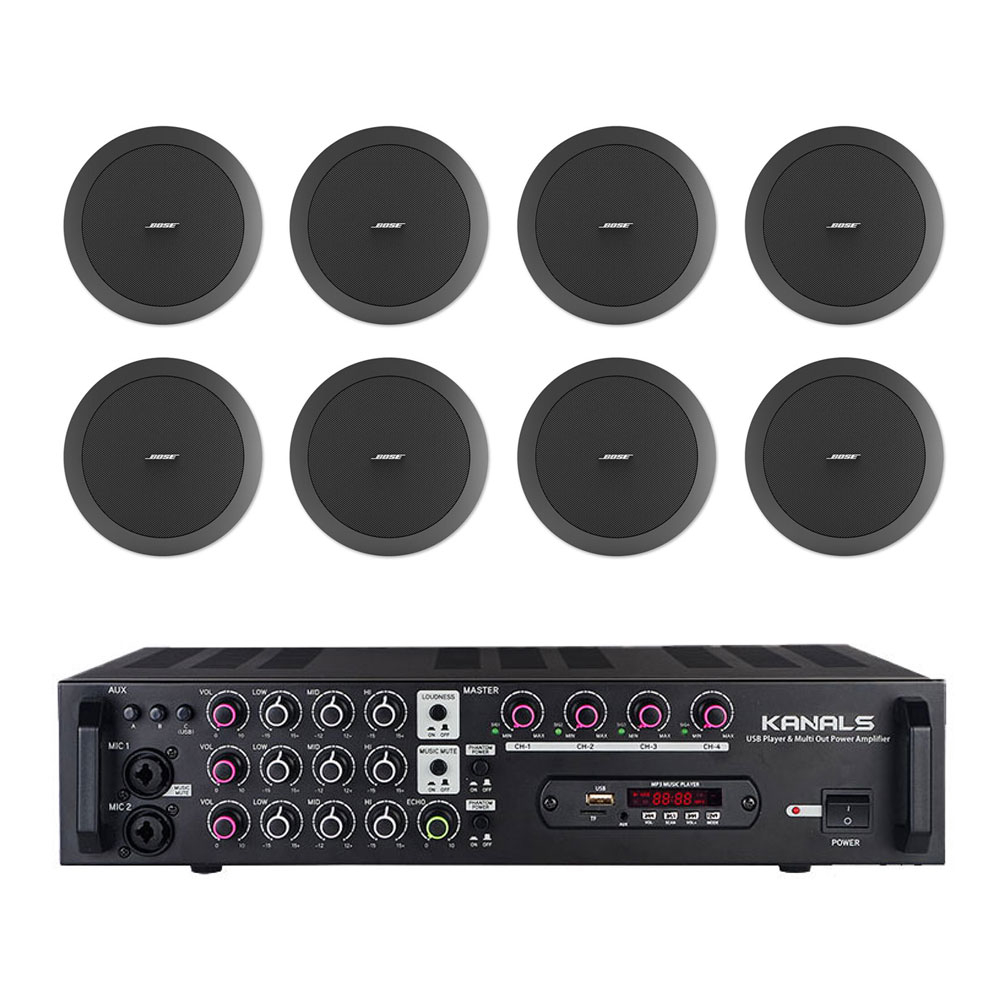 BOSE 천장형스피커 8개 실링스피커 카날스 앰프 세트 천정용 매립형 2,880,000원