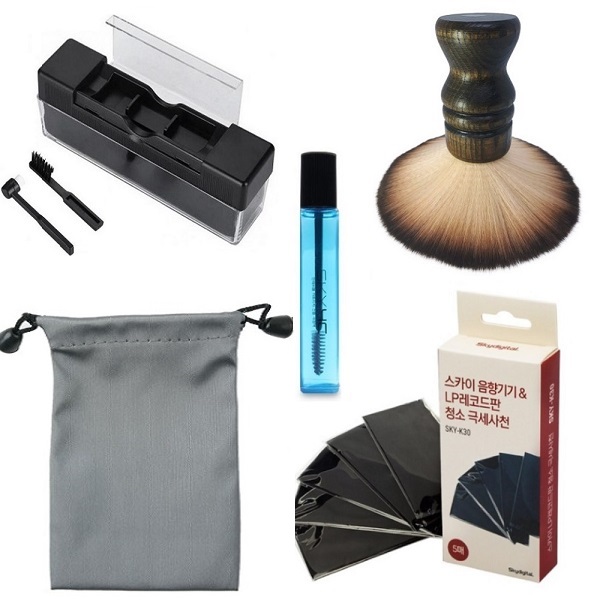 LP턴테이블 LP클리너 5종세트1-3 카본 3IN1벨벳 양모솔 바늘크리너 보관파우치 엘피크리너 종합세트 42,910원