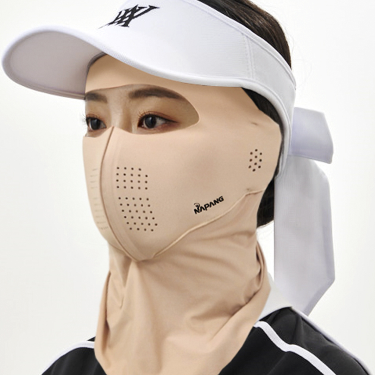 네이팡 풀커버 귀덮개 넥타입 UV 자외선차단 스포츠 골프 등산 낚시 자전거 야외활동 FACE 가드 마스크, 다크 스킨, 1개 29,500원
