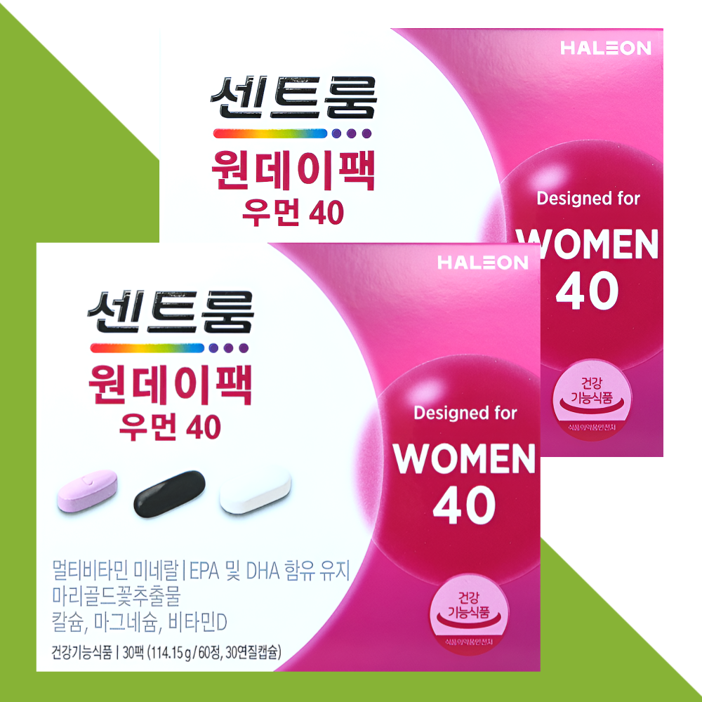 센트룸 원데이팩 우먼40 올인원 영양제 30정X2개 148,500원