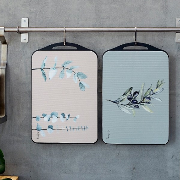 엘라다이닝 칼집에 강한 양면 TPU 도마, 1개, 유칼립올리브 32,500원