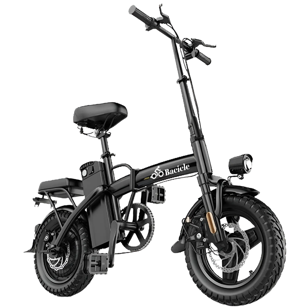 Bacicle 전기자전거 자토바이 접이식 전동 바이크 48V 고출력 모터 경량 배달, 2. 기본형/15Ah/50km 고탄소강, 알루미늄 합금 388,000원