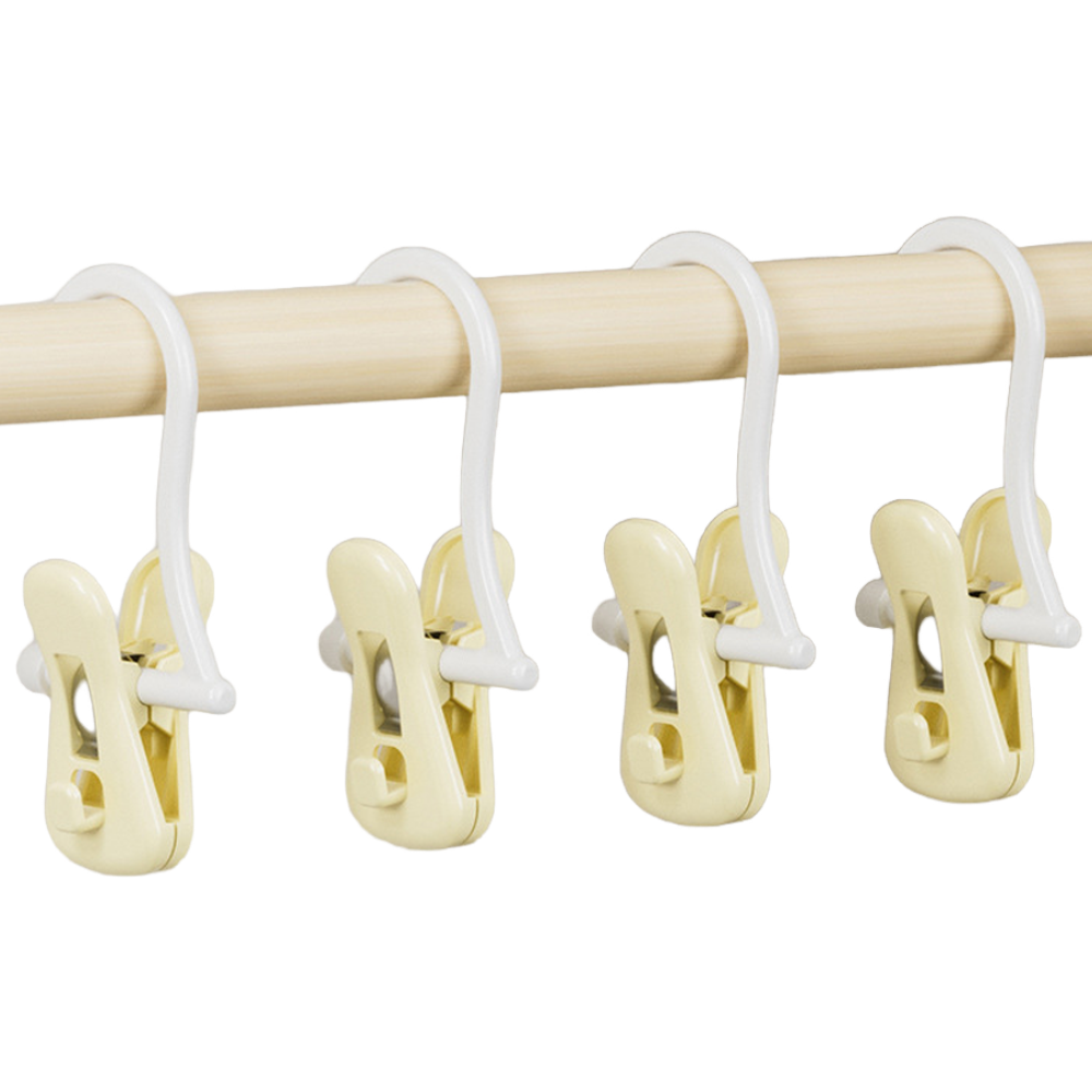 해피굿즈 다용도 강력고정 빨래집게, 크림옐로우, 4개 9,500원