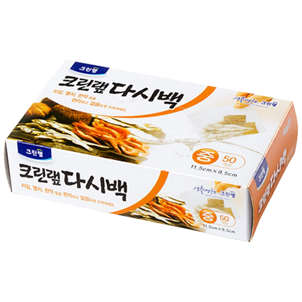 미리 준비하세요 고급 크린랩 육수 다시백 중 50매 멸치육수 우리기 한약재 유용한 주방용품, 1개 6,890원