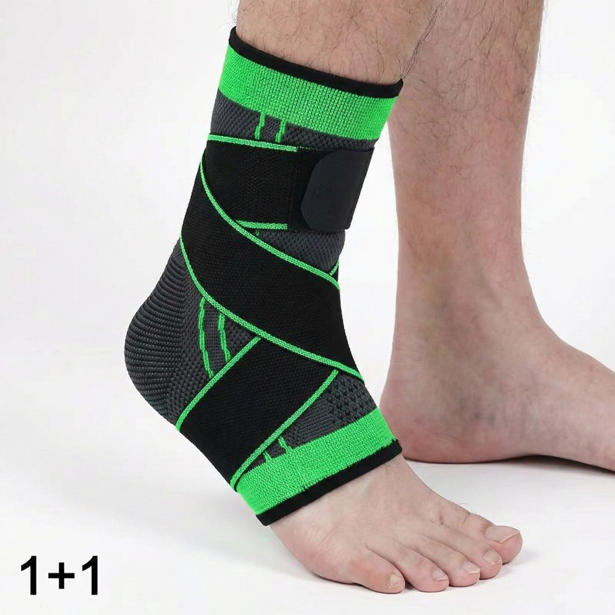 헬핏 스포츠 압박 발목보호대 좌우겸용 밴드, 형광, 2개 3,900원