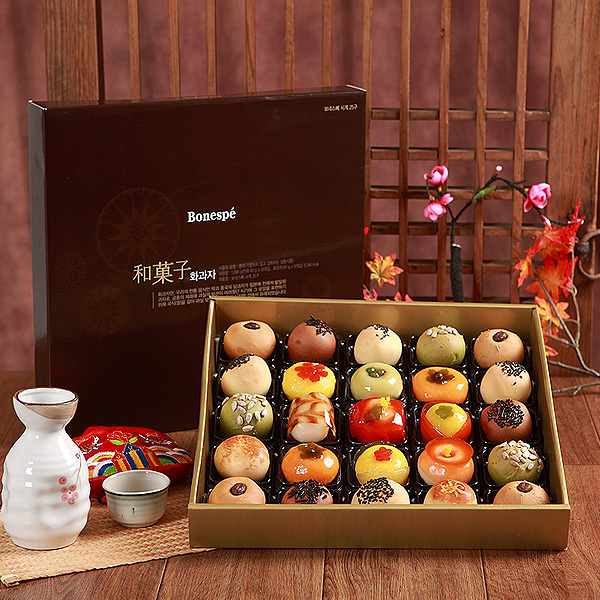 롯데 보네스뻬 사계 25구 화과자 선물세트/명절/추석/설날 36,440원