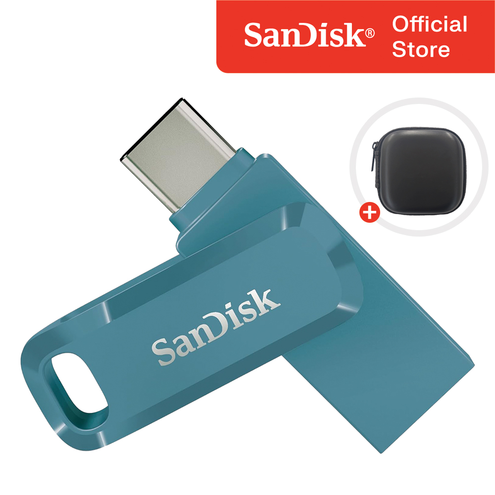 샌디스크 USB 메모리 울트라 듀얼 고 C타입 SDDDC3 나바지오 베이 블루 + 보관 케이스 패키지 30,000원