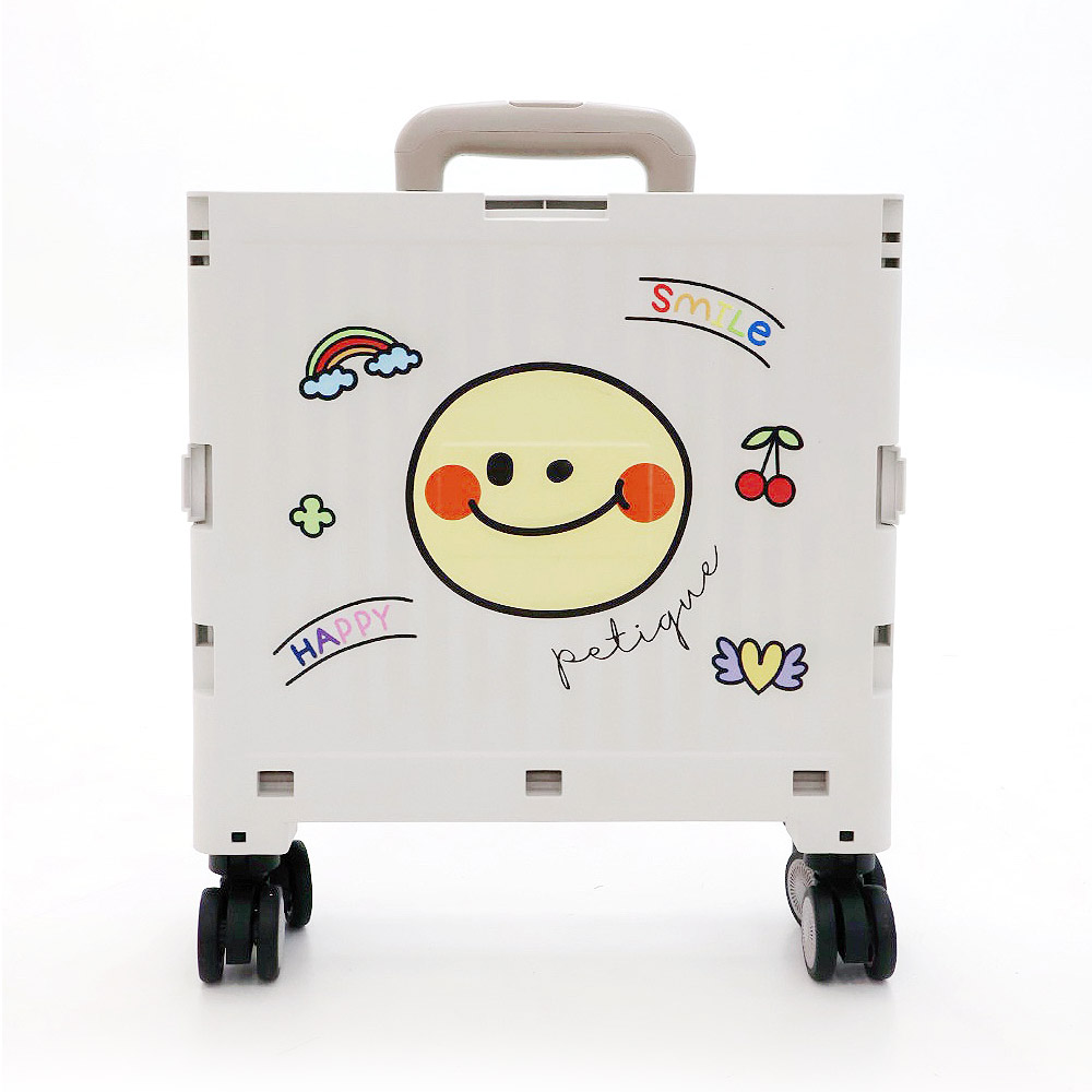 쁘띠끄 데이지 폴딩카트 장보기 손수레 접이식핸드카트, 1개, 화이트 35,000원