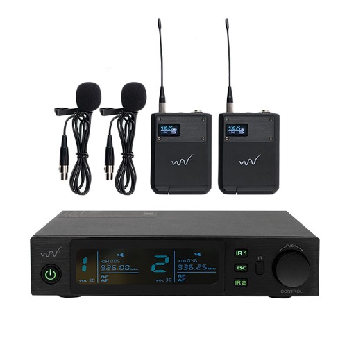 웨이브커뮤니케이션즈 2채널 밸트팩타입 무선마이크세트 WER-902TT 630,000원