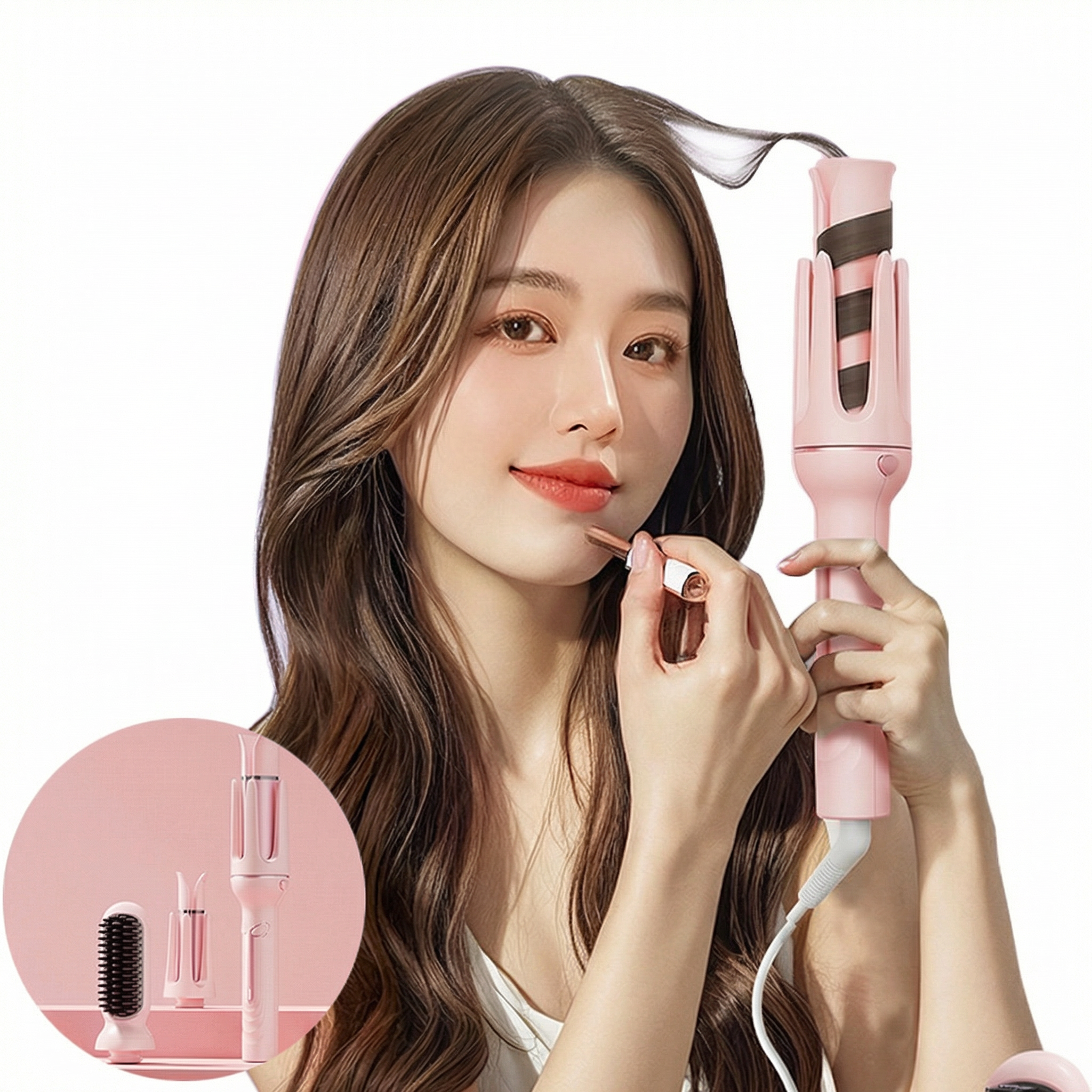 BLACK K7 3in1 전자동고데기 매직기 4단 온도조절 오토 헤어 웨이브 롤 고데기 32mm 36,800원