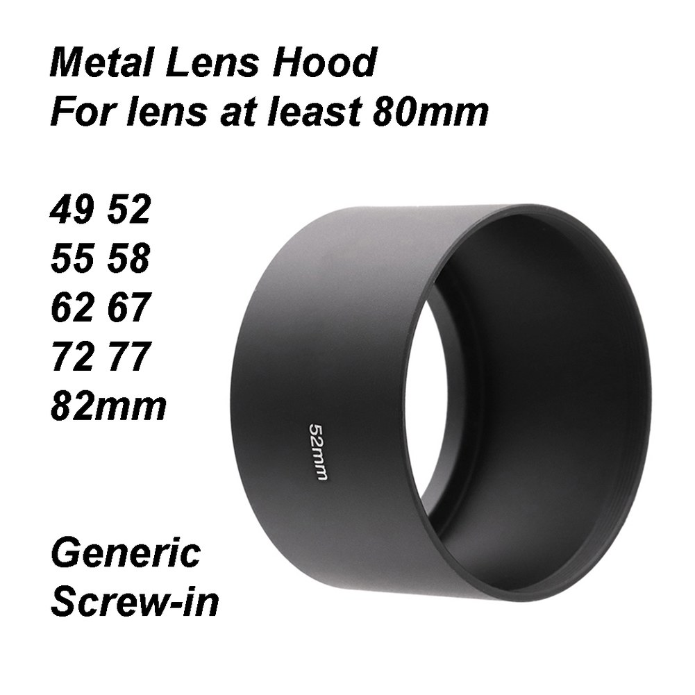 80mm 72 망원 52 최소 카메라 거리 82 49 초점 블랙 후드 범용 67 mm 나사 62 일반 55 금속 58 77 장착 14,600원