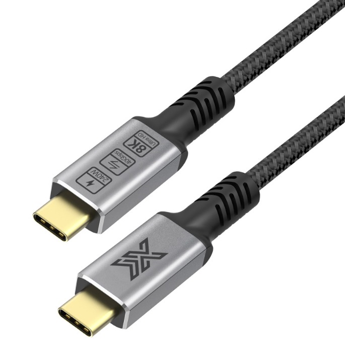 아이엑스 C타입-C타입 USB4 8K 40Gbps 썬더볼트4 고속충전 데이터 케이블 240W, 혼합색상, 1개, 0.5m 10,000원