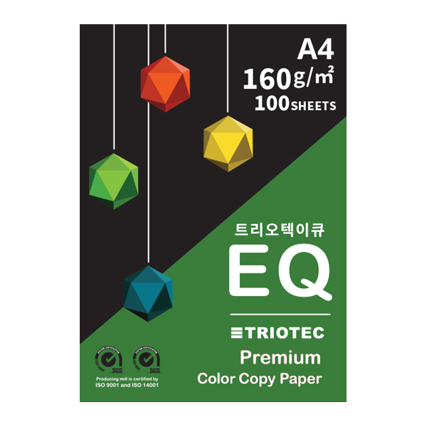 트리오텍이큐 복사용지 160g, A4, 100매 13,800원