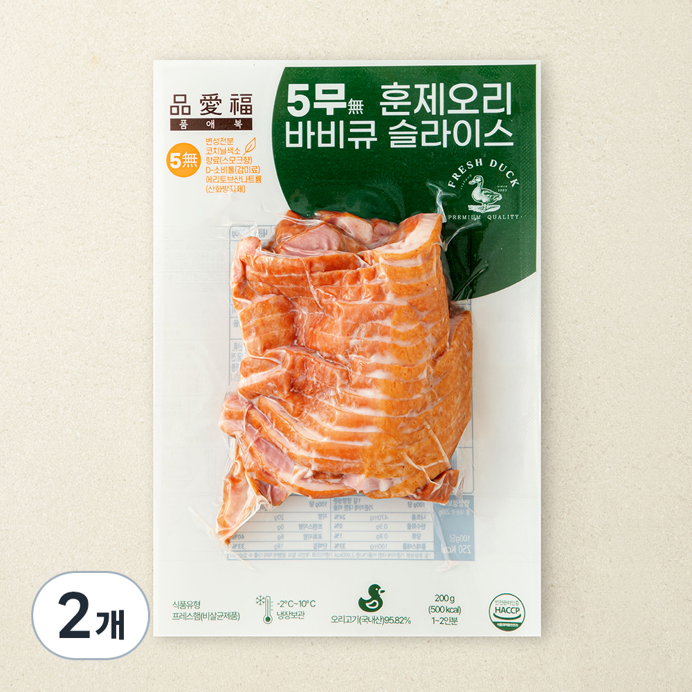 [로켓프레시] 품애복 5무 훈제 오리 슬라이스 11,410원