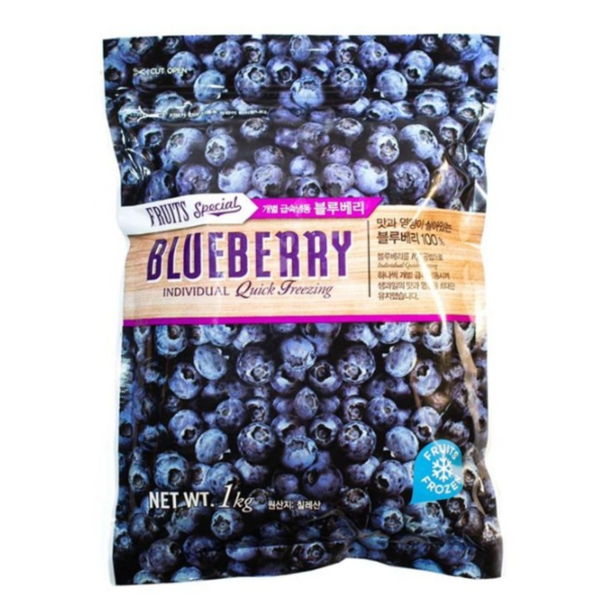 팜앤푸드 냉동 블루베리, 2개, 1kg 20,000원