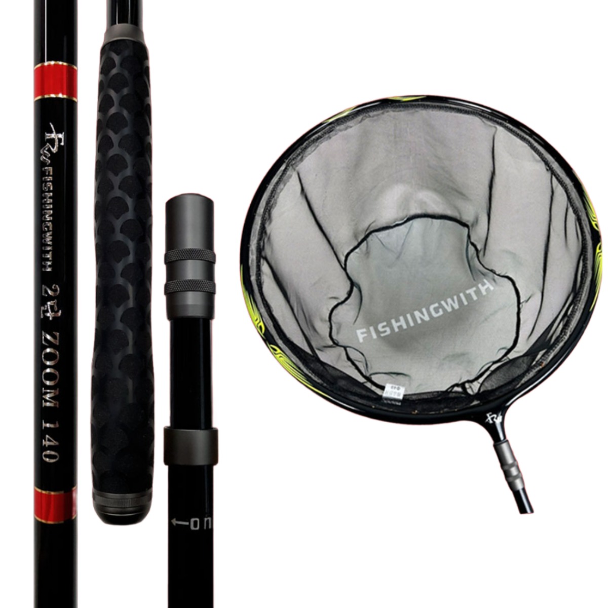피싱위드 2단 ZOOM 뜰채세트 민물뜰채 연심망 90,000원