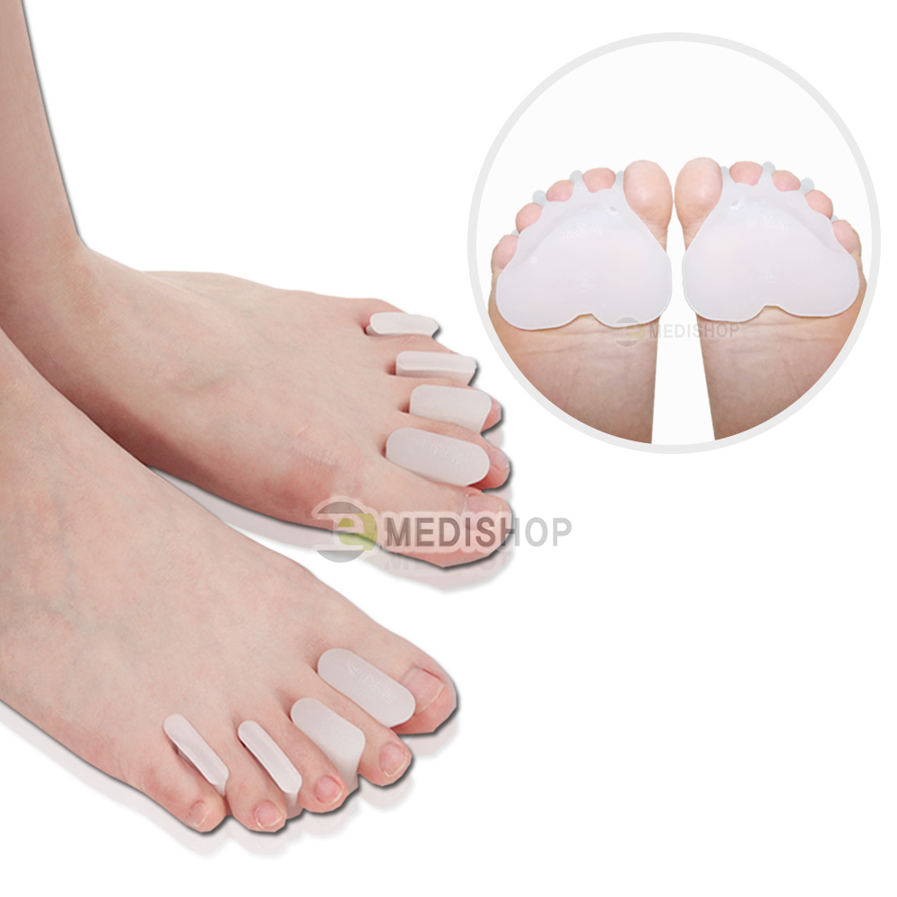 풋케어 골드 발가락교정기 무지외반증 교정기 실리콘발가락교정기 발교정기 의료기기, 1개 18,000원