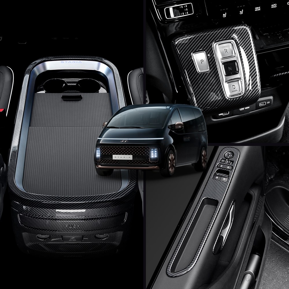 더블랙 호환 스타리아 실내 실외 튜닝 용품 모음전 카본 크롬 몰딩 라운지/투어러/카고 21,000원