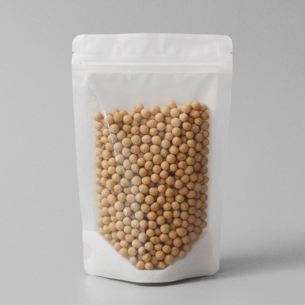 홍진포장 전면투명 후면 한지 지퍼스탠드, 스탠딩지퍼백 100장 사이즈 4종 12,900원